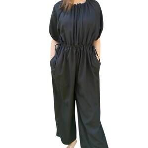 NEW WITHBLACK tencel jumpsuit in black